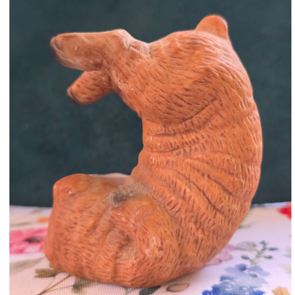 J.S.N.Y. Bear Figurine Small Brown Fair Vintage Cub Shar Pei Dog Taiwan - Picture 4 of 9